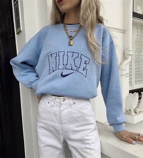 nike trui dames lichtblauw